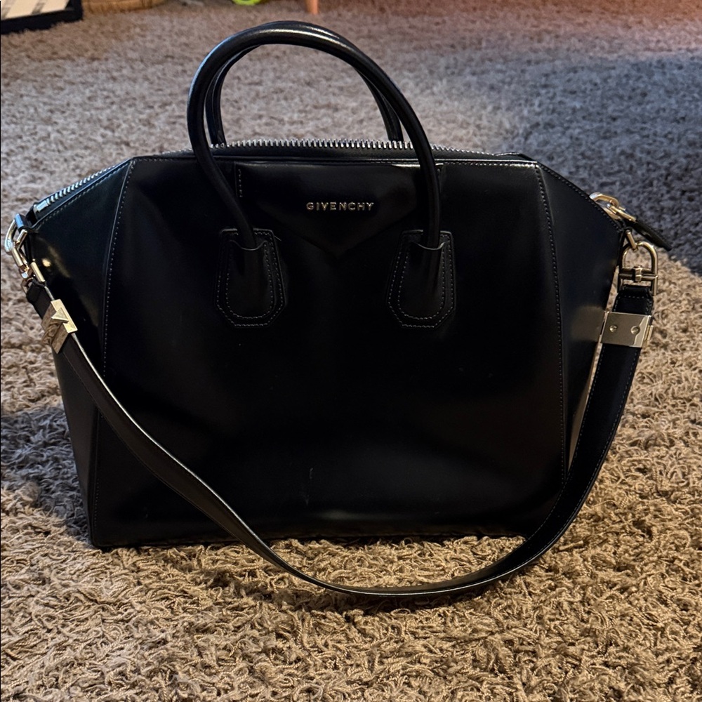 Givenchy Antigone Large Black Satchel Bag